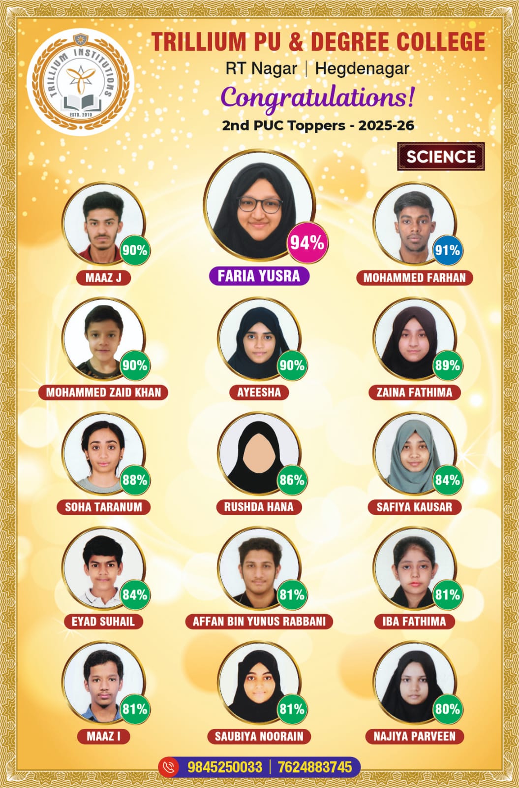 Science Toppers 2025-26